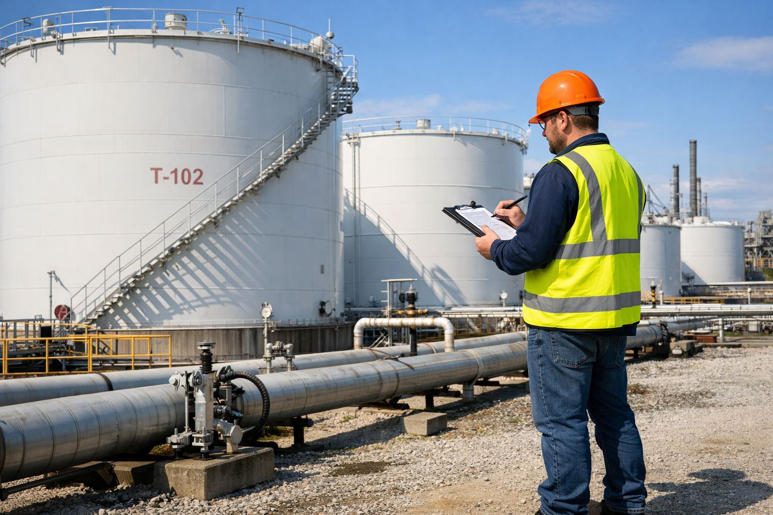 Industrial Inspection with Above Ground Storage Tanks-1 Industrial Inspection with Above Ground Storage Tanks-1